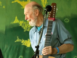 Pete Seeger at the Clearwater Festival, 2007 photo by Anthony Pepitone