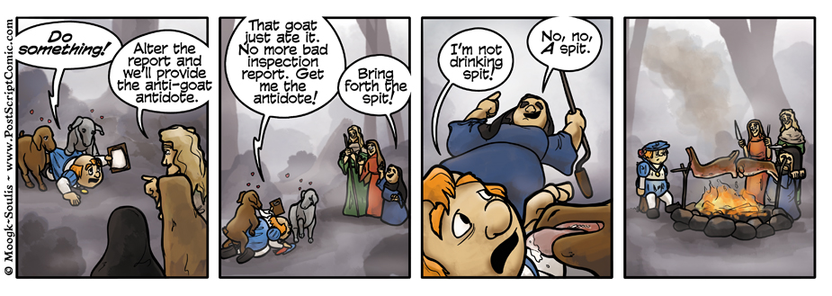 Anti-goat antidote--say that five times fast.